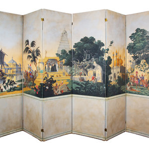 A Six-Panel Panoramic Zuber Wallpaper