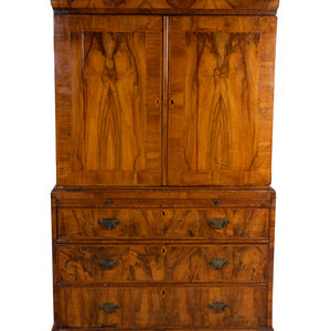 A George III Style Figured Walnut 351ebb