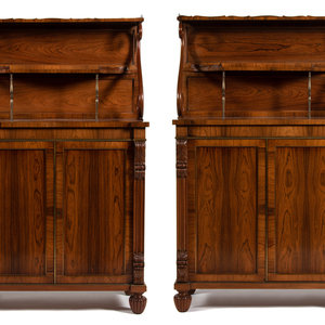 A Pair of Regency Style Rosewood