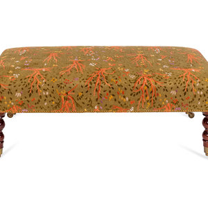 A Victorian Upholstered Ottoman LATE 351ecf