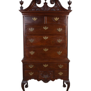 A Chippendale Style Mahogany Highboy 19TH 351ed7