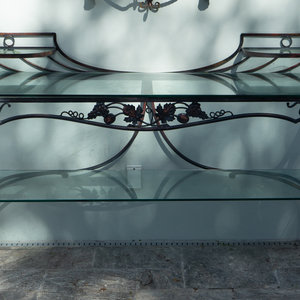 A Salterini Wrought Iron Two-Tier