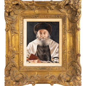 A Pair of Portraits of Rabbis
(Austrian,