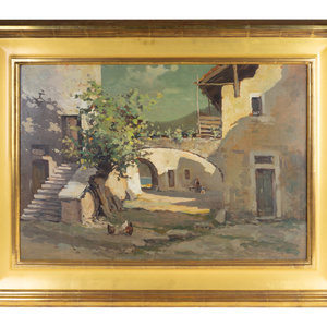 Untitled (Village Scene)
(Italian, 1890