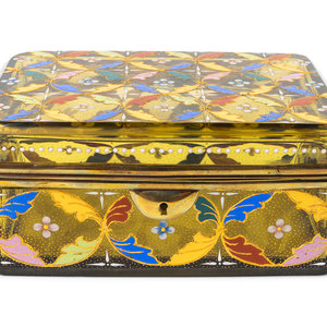 A Continental Enameled Glass Box
EARLY