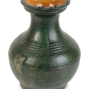 A Chinese Green-Glazed Terracotta