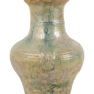 A Chinese Light Green-Glazed Terracotta