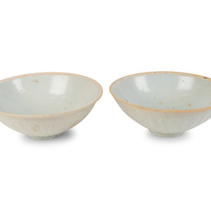 A Pair of Chinese Qingbai Porcelain