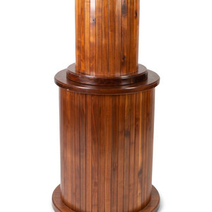 A Neoclassical Style Mahogany Columnar