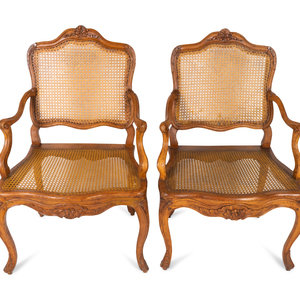 A Pair of Louis XV Style Carved