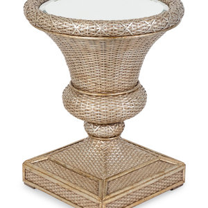 A Neoclassical Style Silvered Rattan 351f9f