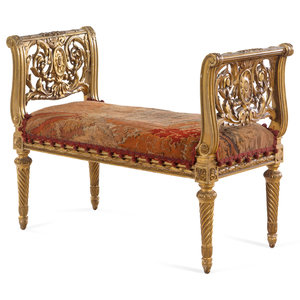 A Louis XVI Style Carved Giltwood 351fdf