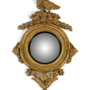 An Irish Giltwood Convex Mirror 352023