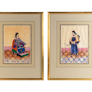 Four Chinese Pith Paintings on 352043