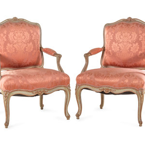 A Pair of Louis XV Style Painted 35204f