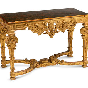 A Louis XIV Style Giltwood Console 35207c