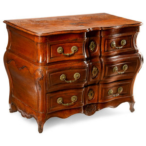 A Louis XV Provincial Walnut Commode 18th 352080