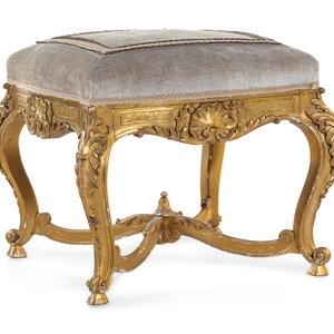 A Louis XV Style Giltwood Tabouret 18th 19th 352084