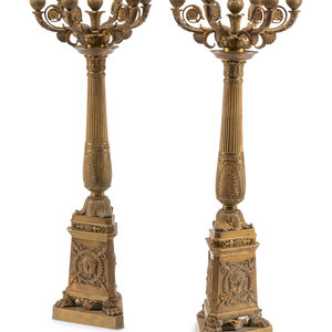 A Pair of Empire Style Gilt Bronze 3520b5