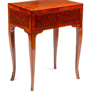 A French Parquetry Dressing Table 19th 3520ca