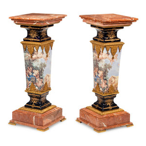 A Pair of S vres Style Gilt Bronze 3520d2