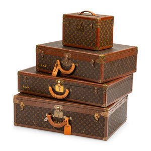 Four Louis Vuitton Hard Sided Suitcases three 3520e8