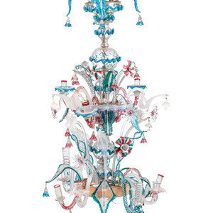 A Murano Glass Chandelier 20th 352117