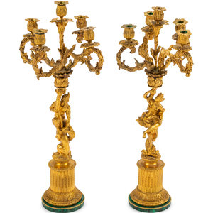 A Pair of Continental Gilt Bronze 352176