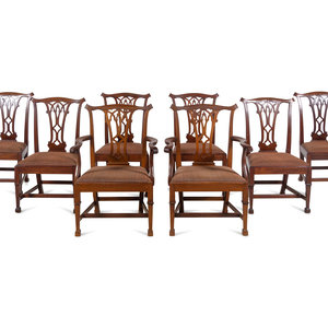 A Set of Eight George III Mahogany 352184