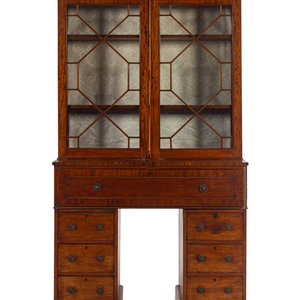 A George III Style Mahogany Secretary 35218a