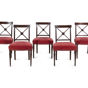 A Set of Five Regency Mahogany 352195