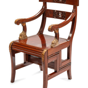 A Regency Style Mahogany Armchair 352199