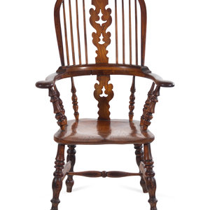 An English Carved Windsor Armchair
19th