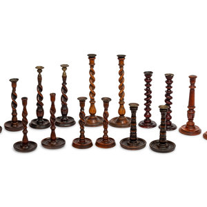 Eight Pairs of English Turned Wood 3521b3