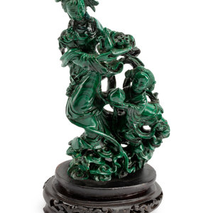 A Chinese Export Carved Malachite 3521fd