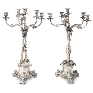 A Pair of Victorian Silverplate