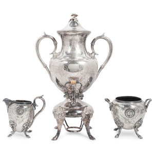 An American Silverplate Three-Piece