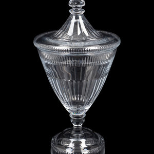 A William Yeoward Cut-Glass Covered