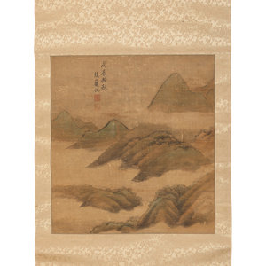 Zhao Yue Chinese 18th 19th Century Mountainscape 3523c8