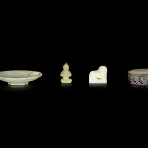 Four Chinese Hardstone Articles 19TH 20TH 3523e4