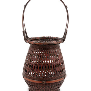 A Japanese Bamboo Flower Arranging Basket
MEIJI