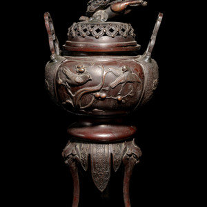 A Japanese Bronze Incense Burner LATE 352442