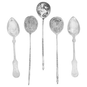 Twelve European Coffee Spoons
19th