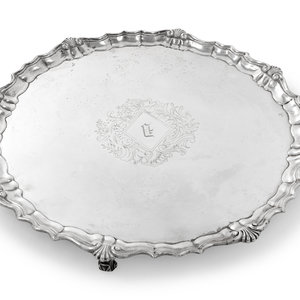 A George II Silver Salver Dennis 352472