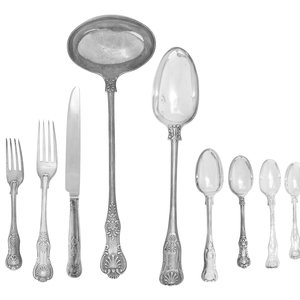 An English Silver Flatware Service Various 35247c