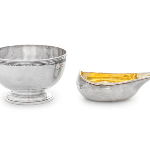A George III Silver Bowl and Pap 352491