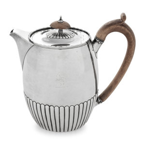 A George III Silver Hot Water Jug Robt  352489