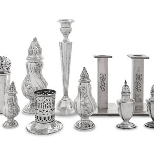 A Group of American Silver Table