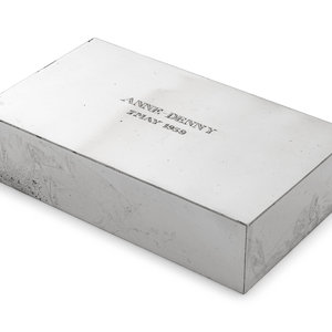 A Tiffany & Co. Silver Table-Top Cigarette