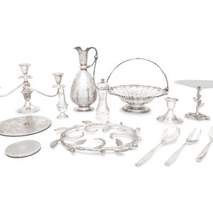 A Collection of Silver and Silver Plate 352509